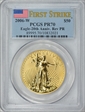 2006-W $50 Eagle-20th Anniv. Rev PR Eagle-20th Anniv. Rev PR First Strike PR70