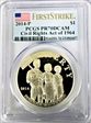 2014-P $1 Civil Rights Act of 1964 First Strike PR70DCAM