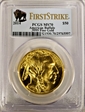 2014 $50 American Buffalo First Strike .9999 Fine Gold MS70