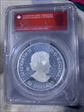 2023 $50 Maple Leaves in Motion UHR 5oz Ag First Day of Issue Susan Blunt Queen PR70DCAM