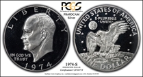 1974-S $1 Silver PR69DCAM