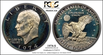 1974-S $1 Silver PR68DCAM
