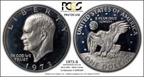 1973-S $1 Silver PR67DCAM