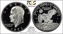 1973-S $1 Silver, DDO, FS-101 PR67DCAM