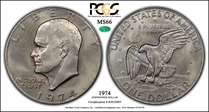1974 $1 MS66