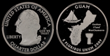 2009-S 25C Guam Silver PR69DCAM