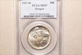 1937-D 50C Oregon MS67