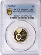 2022-W $5 National Purple Heart Hall of Honor PR69DCAM