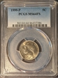 1999-P 5C MS64FS
