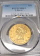1907 $10 Liberty MS64
