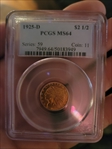 1925-D $2.50 MS64