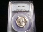 1943-D 25C MS65