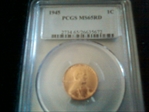 1945 1C MS65RD