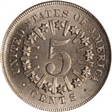 1866 5C Rays MS66