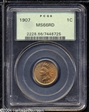 1907 1C MS66RD