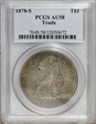1878-S T$1 Trade AU58