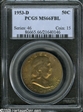 1953-D 50C MS66FBL