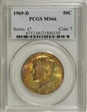 1969-D 50C MS66
