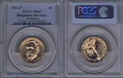 2012-P $1 Benjamin Harrison Position A MS67