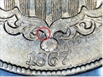 1867 5C Rays AU58