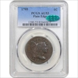 1795 1C Plain Edge AU53BN
