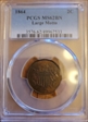 1864 2C Large Motto MS62BN