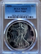 1992 $1 Silver Eagle MS69