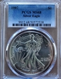 1997 $1 Silver Eagle MS68