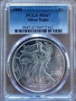 1999 $1 Silver Eagle MS67