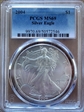 2004 $1 Silver Eagle MS69