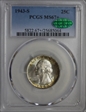 1943-S 25C MS67+