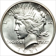 1921 $1 High Relief, Peace MS66