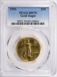1991 $25 Gold Eagle MS70