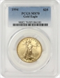 1994 $25 Gold Eagle MS70