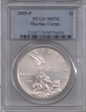2005-P $1 Marine Corps MS70