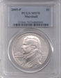 2005-P $1 Marshall MS70