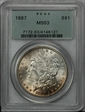 1887 $1 MS63