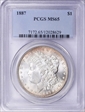1887 $1 MS65