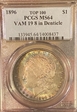 1896 $1 VAM 19, 8 in Denticle MS64
