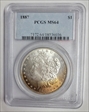 1887 $1 MS64