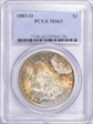 1883-O $1 MS63
