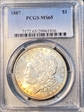 1887 $1 MS65