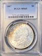 1887 $1 MS65