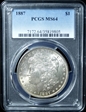 1887 $1 MS64