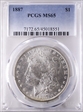 1887 $1 MS65