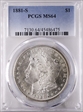 1881-S $1 MS64