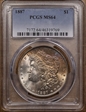 1887 $1 MS64