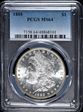 1885 $1 MS64
