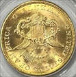 1857-S $20 Broken A S.S. Central America #1 Gold Foil MS64