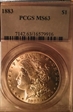 1883 $1 MS63